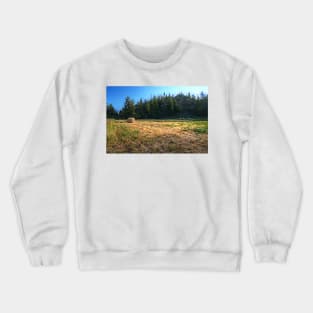 Glacier National Park Lake, Mountains, Hay Crewneck Sweatshirt